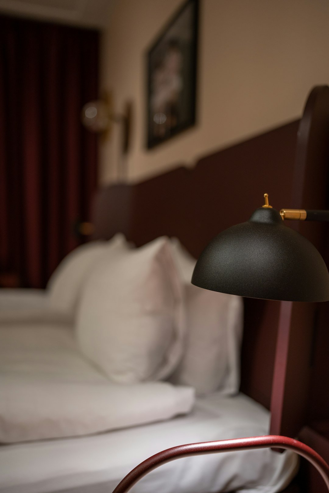a lamp on a table