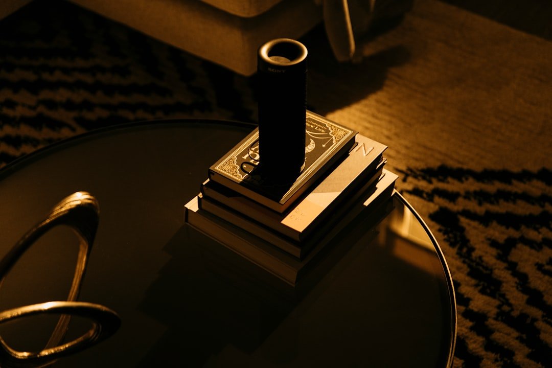 a stack of money sitting on top of a table