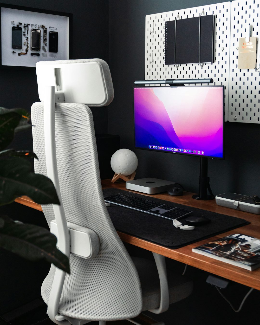 a computer on a desk