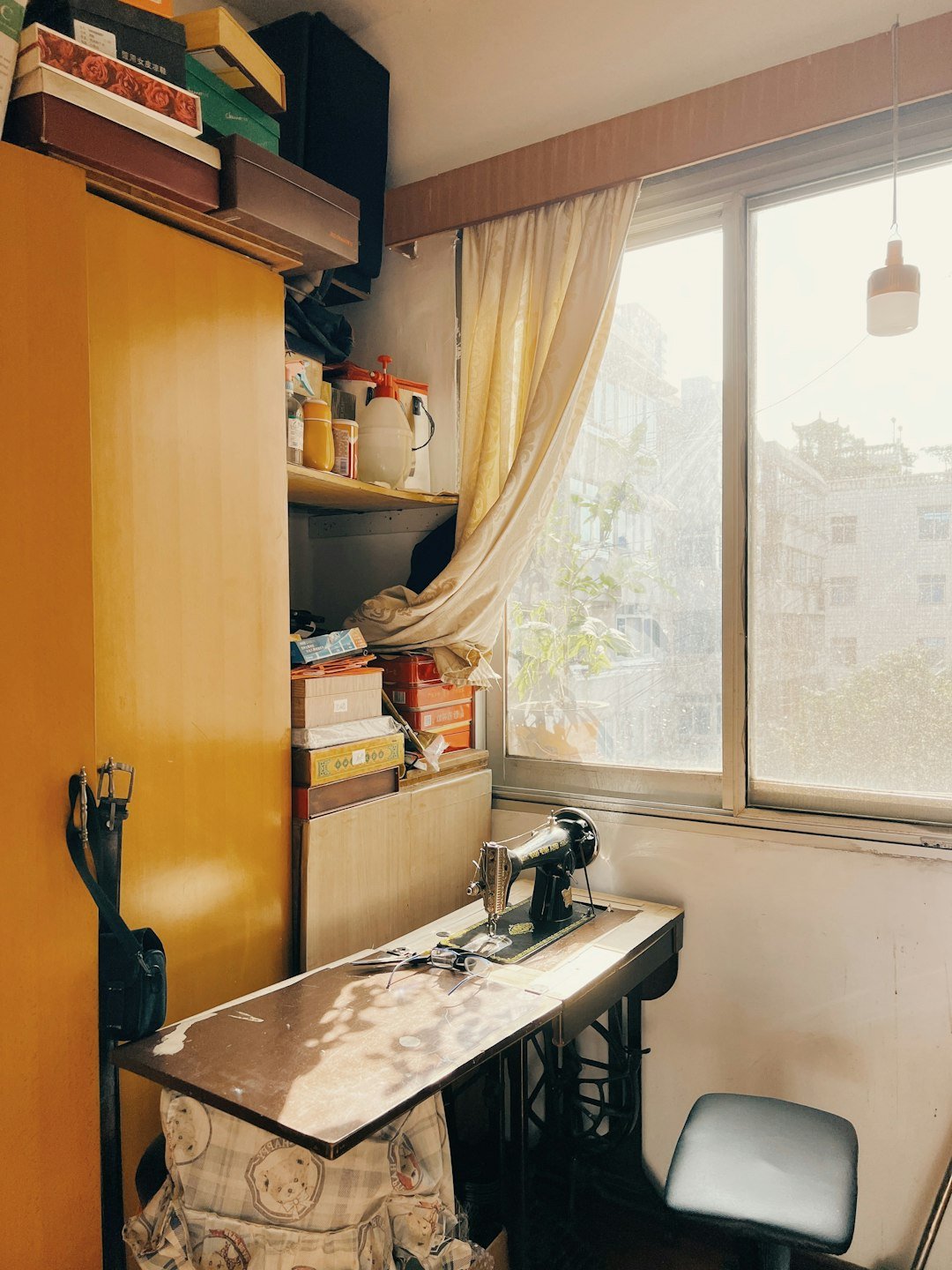 a kitchen with a sink and a window