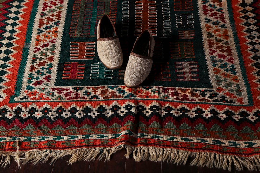 brown black and white tribal print house slippers
